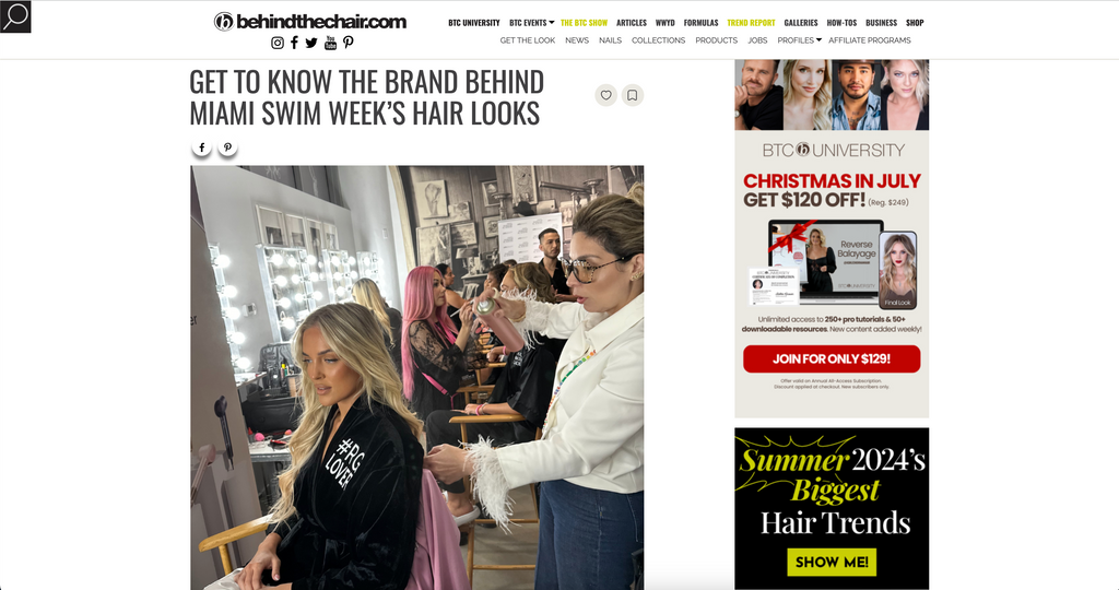 RG Featured on Behind The Chair